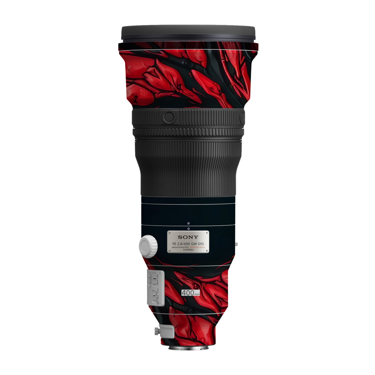 Venom Red Sony FE 400mm F/2.8 GM Camera Lens Skin