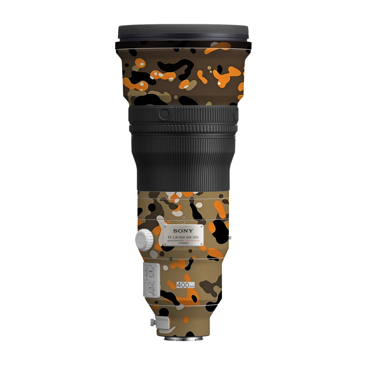 Orange Brown Spot Sony FE 400mm F/2.8 GM Camera Lens Skin