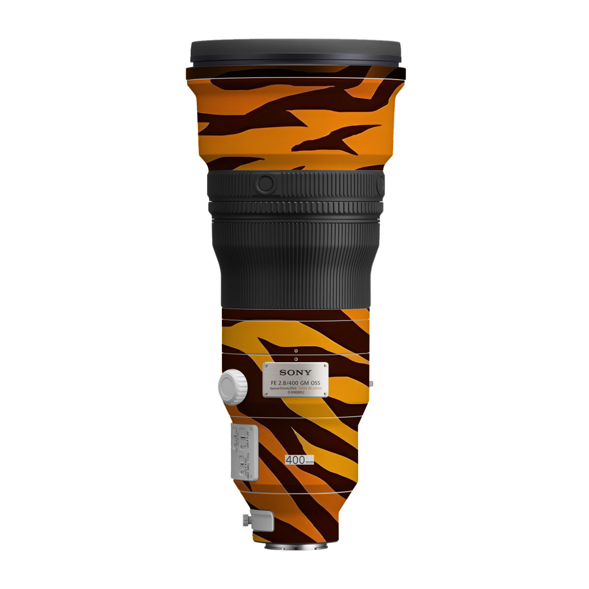 Wild Tiger Stripes Sony FE 400mm F/2.8 GM Camera Lens Skin