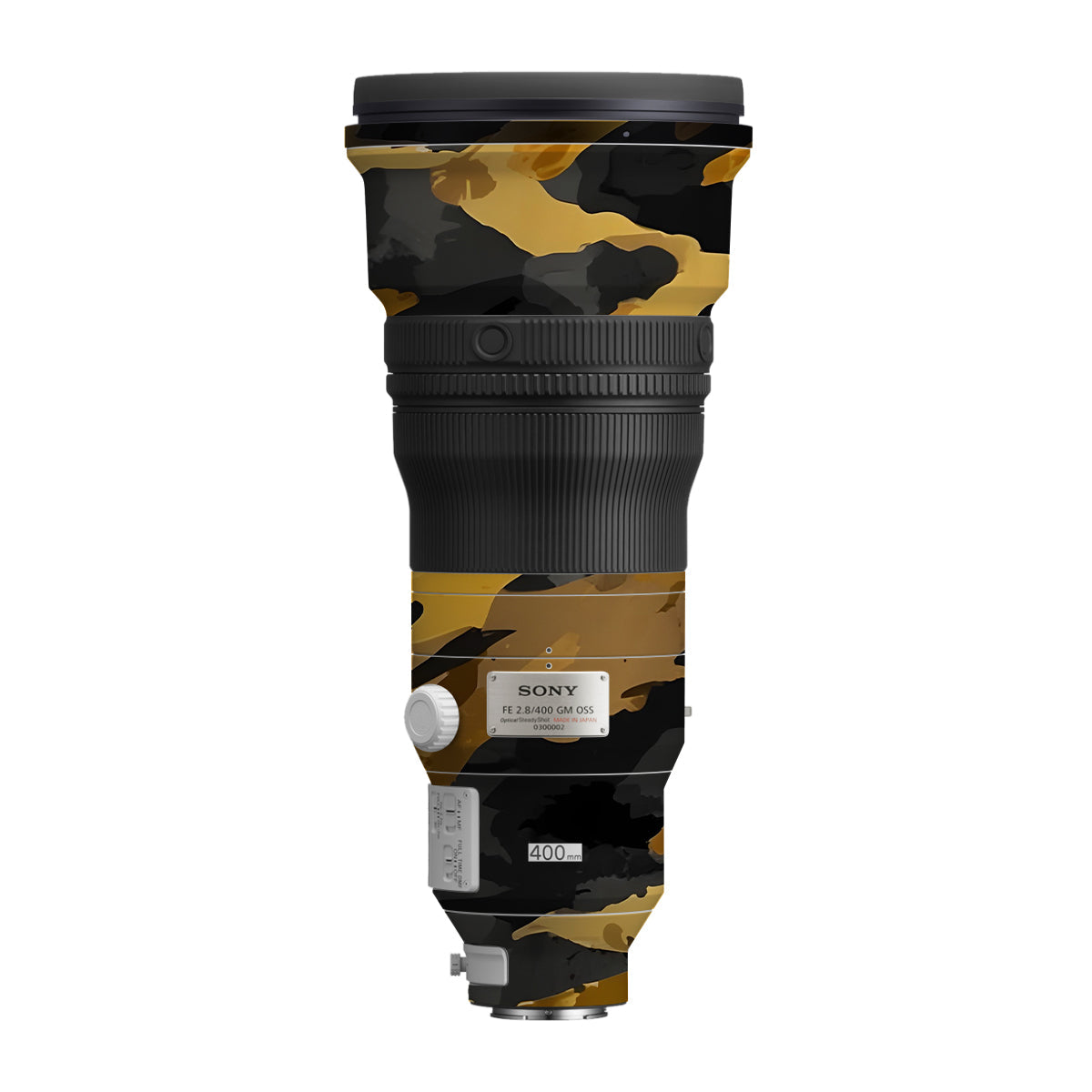 Camo Tiger Blend Sony FE 400mm F/2.8 GM Camera Lens Skin