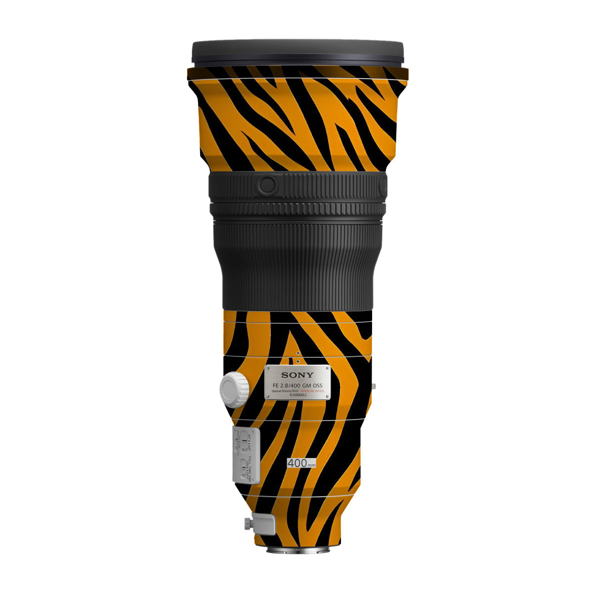Zebra Gold Pattern Sony FE 400mm F/2.8 GM Camera Lens Skin