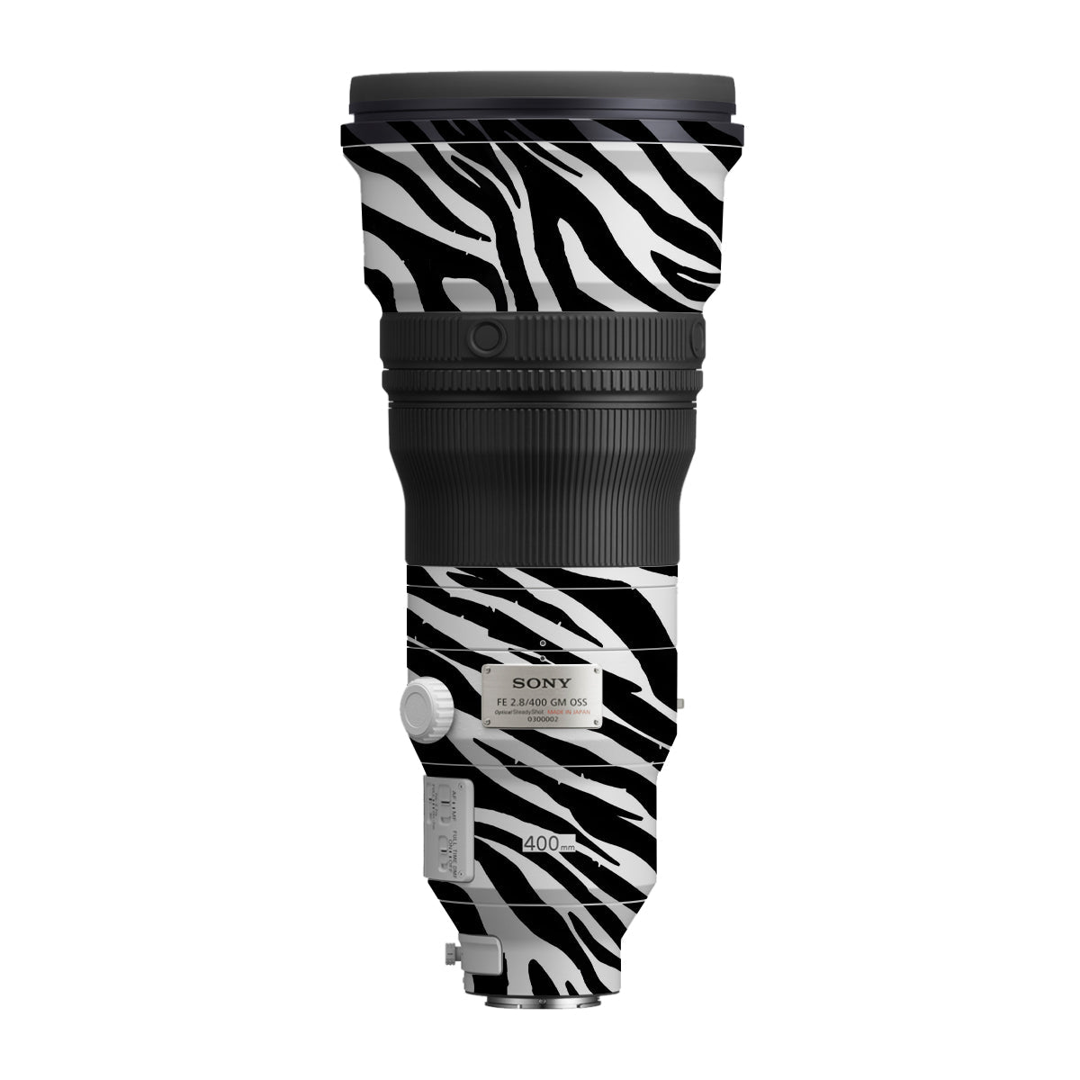 Classic Zebra Stripes Sony FE 400mm F/2.8 GM Camera Lens Skin