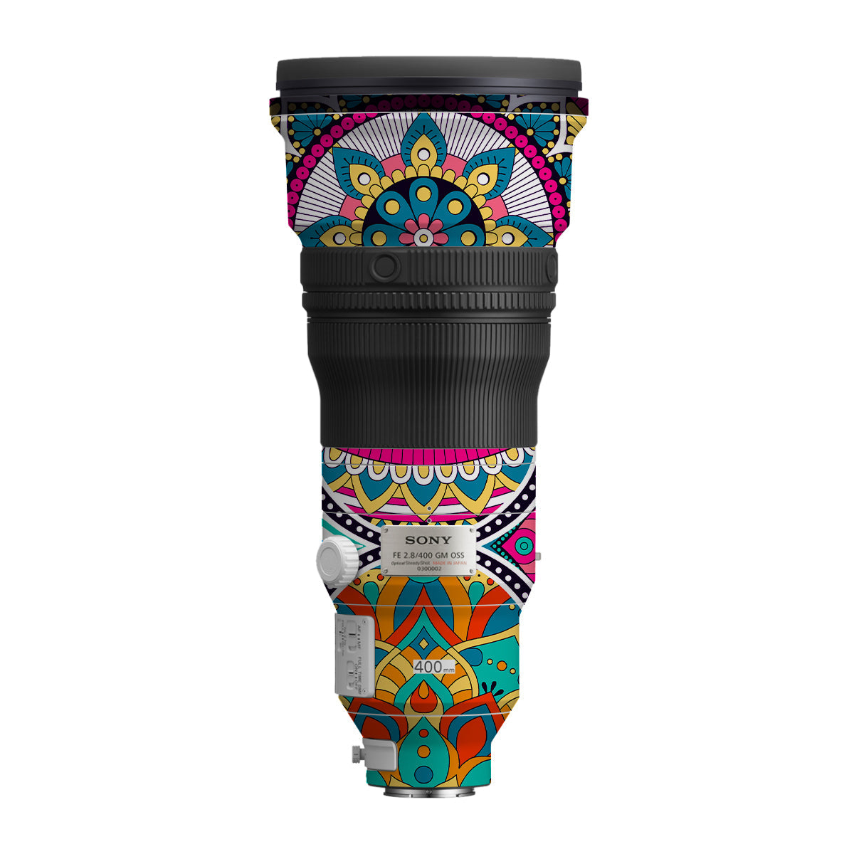 Boho Mandala Tile Pattern Sony FE 400mm F/2.8 GM Camera Lens Skin