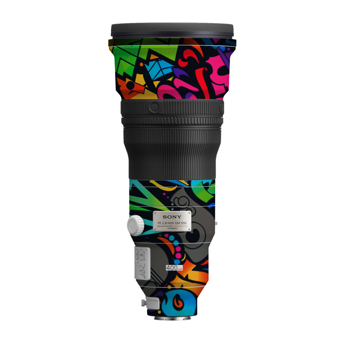 Colorful Urban Street Art Lettering Sony FE 400mm F/2.8 GM Camera Lens Skin