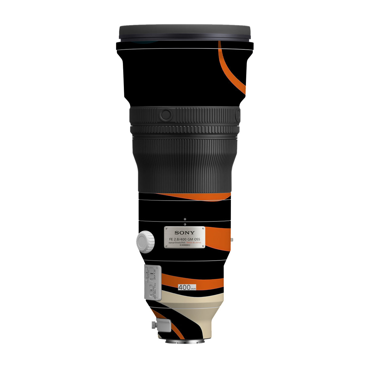 Mid-Century Abstract Swirl Sony FE 400mm F/2.8 GM Camera Lens Skin