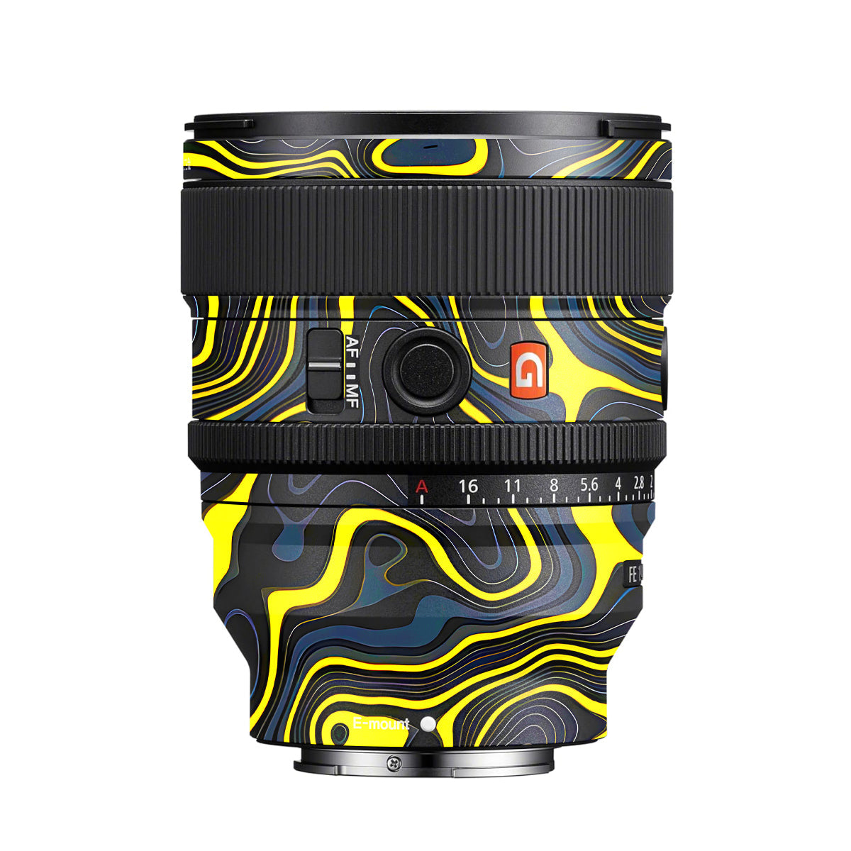 Neon Lava Contours Sony FE 50mm F/1.2 GM Camera Lens Skin