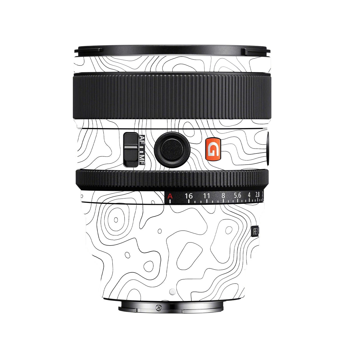White Contour Design Sony FE 50mm F/1.2 GM Camera Lens Skin