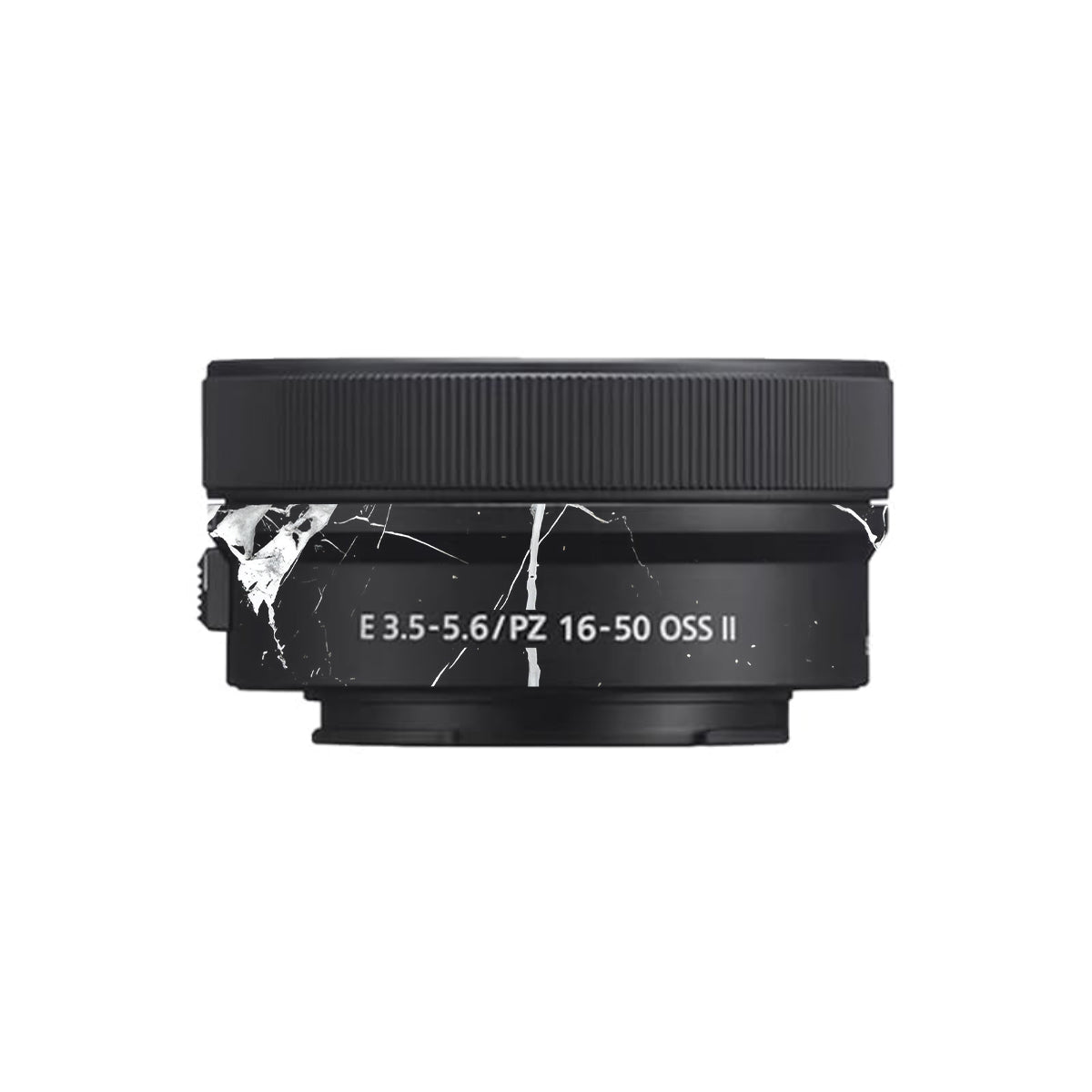 White Veins on Black Sony E 16-50mm F/3.5-5.6 Camera Lens Skin