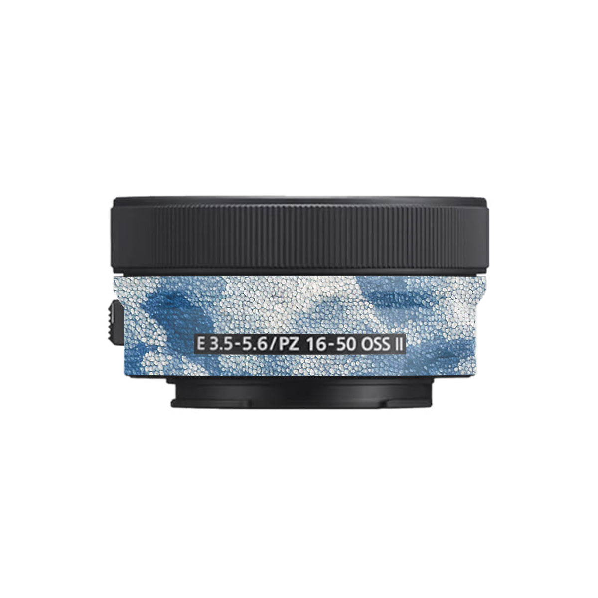 Blue Watercolor Fabric Sony E 16-50mm F/3.5-5.6 Camera Lens Skin