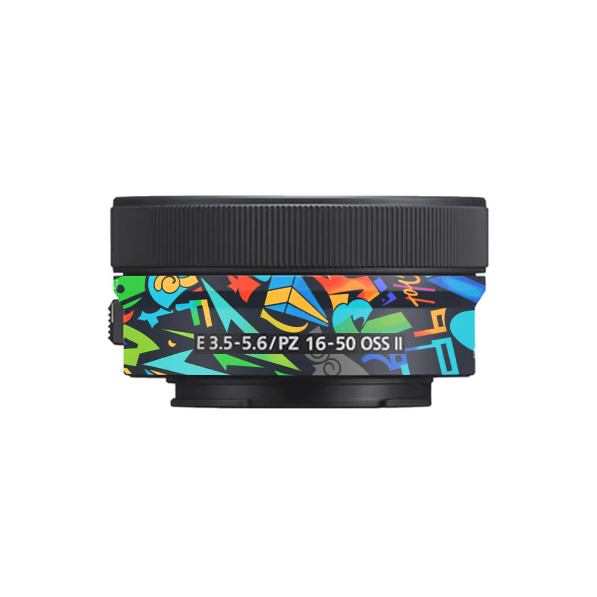 Colorful Urban Street Art Lettering Sony E 16-50mm F/3.5-5.6 Camera Lens Skin