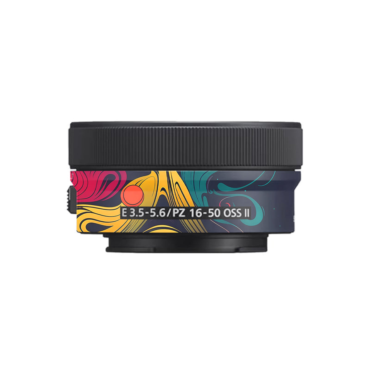 Psychedelic Color Swirl Sony E 16-50mm F/3.5-5.6 Camera Lens Skin