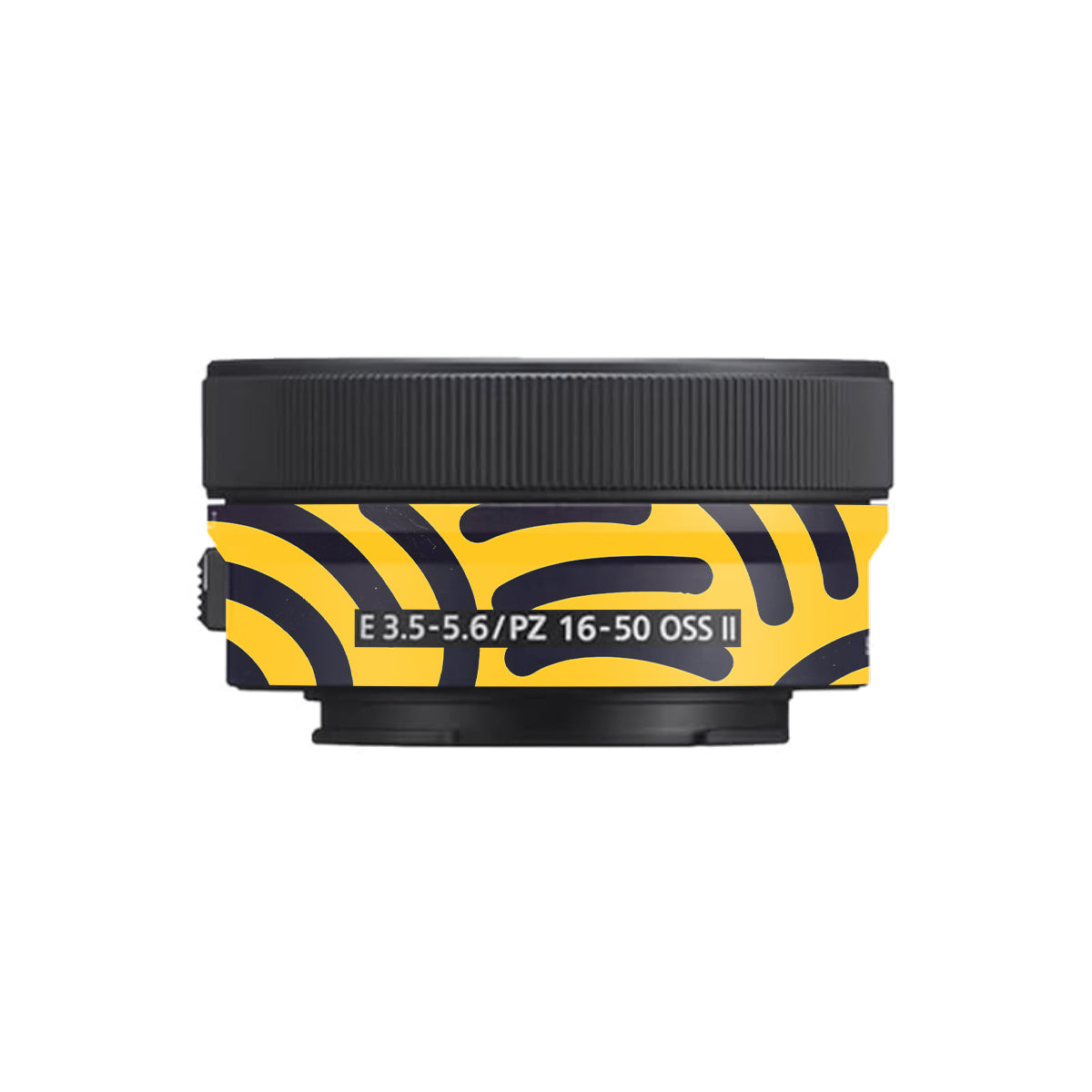 Minimal Yellow Wave Sony E 16-50mm F/3.5-5.6 Camera Lens Skin