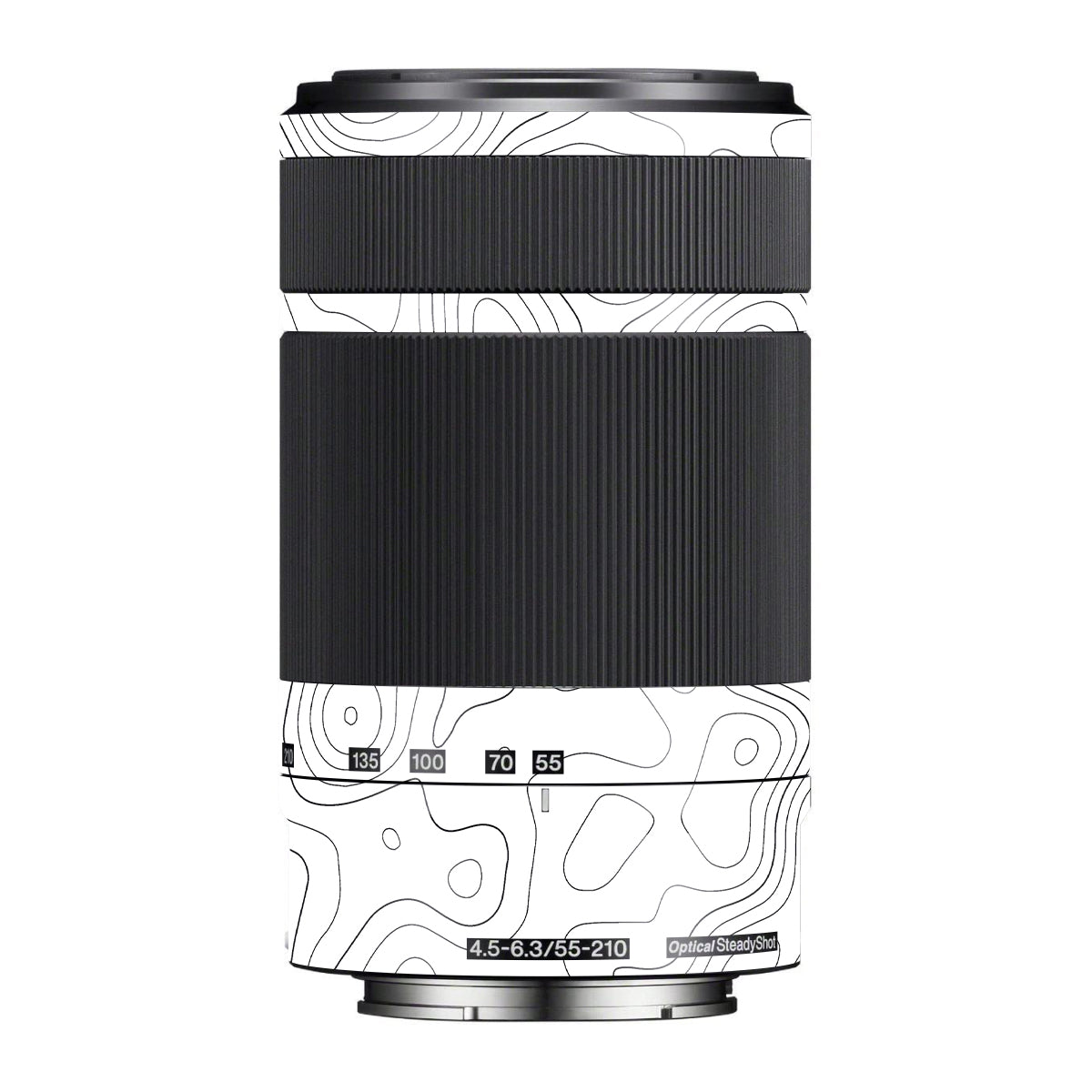 White Contour Design Sony E 55-210mm F/4.5-6.3 OSS Camera Lens Skin