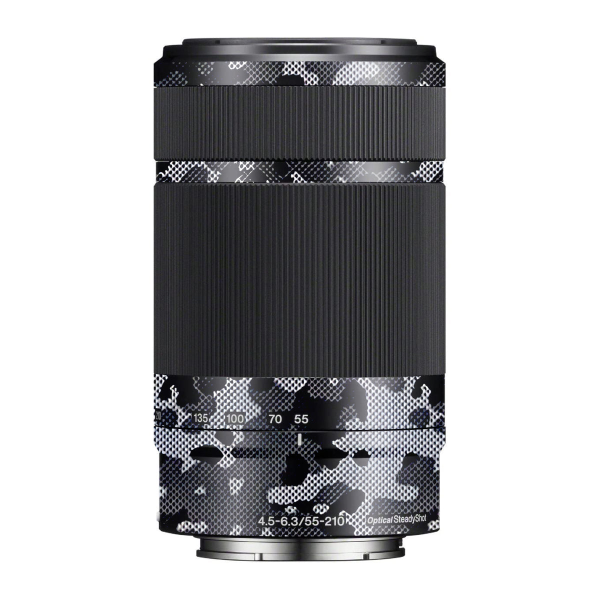 Stealth Grey Camo Sony E 55-210mm F/4.5-6.3 OSS Camera Lens Skin