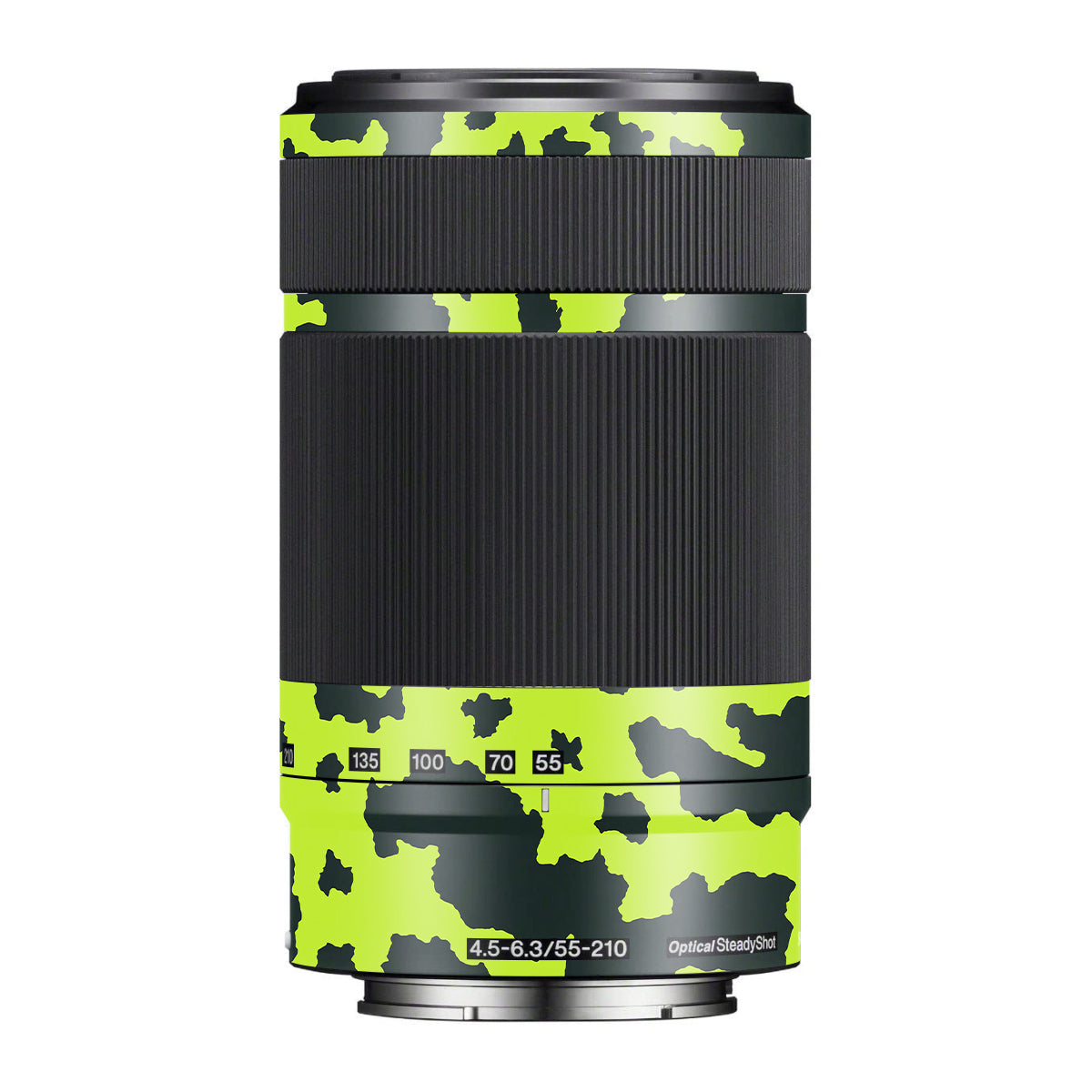 Neon Green Splatter Sony E 55-210mm F/4.5-6.3 OSS Camera Lens Skin