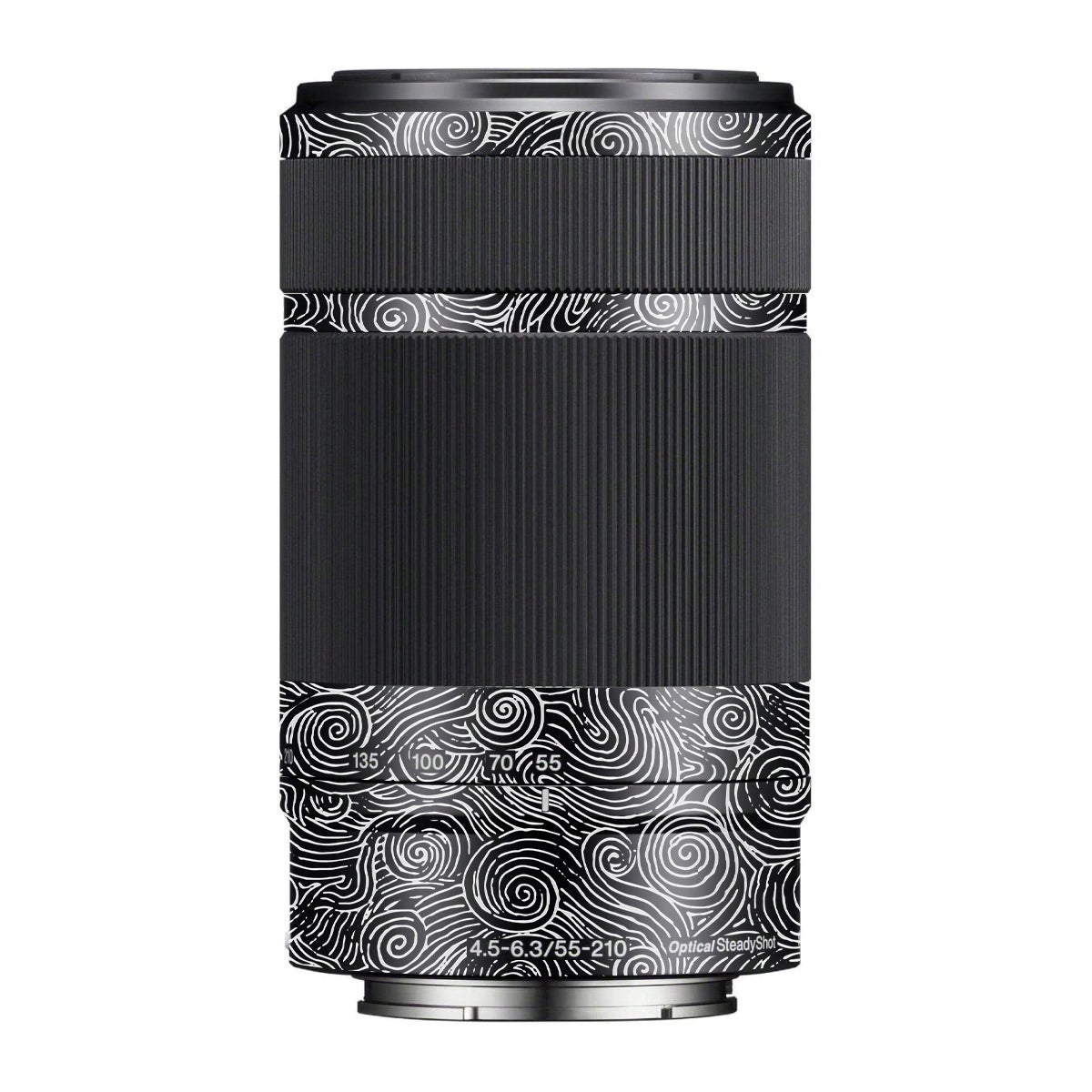 White Spirals Sony E 55-210mm F/4.5-6.3 OSS Camera Lens Skin