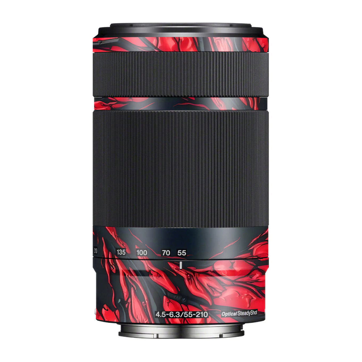 Venom Red Sony E 55-210mm F/4.5-6.3 OSS Camera Lens Skin