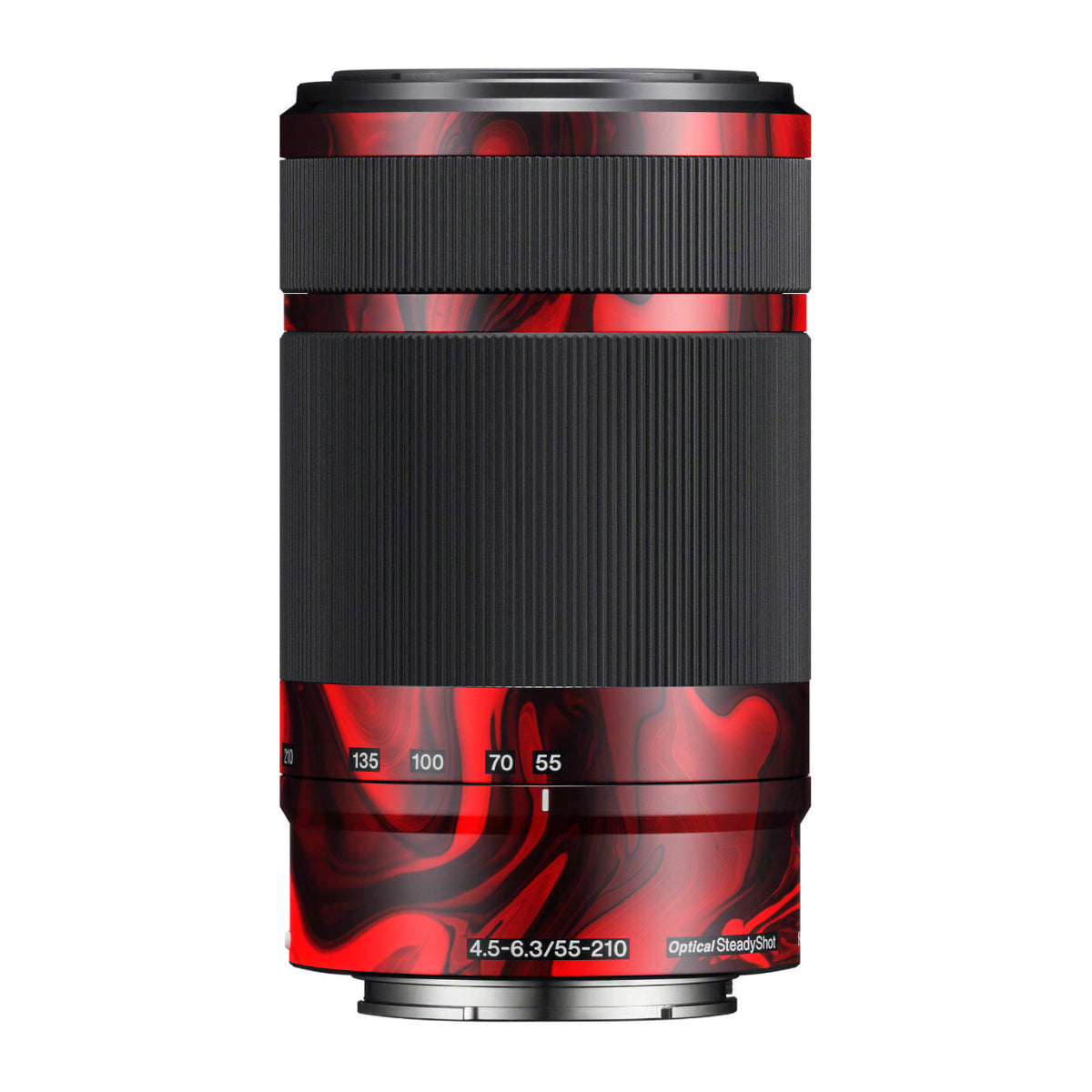 Red Lava Flow Sony E 55-210mm F/4.5-6.3 OSS Camera Lens Skin