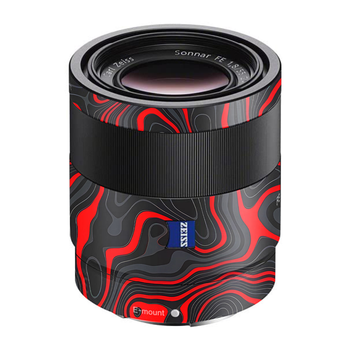 Crimson Waves Sony FE 55mm F/1.8 ZA Camera Lens Skin