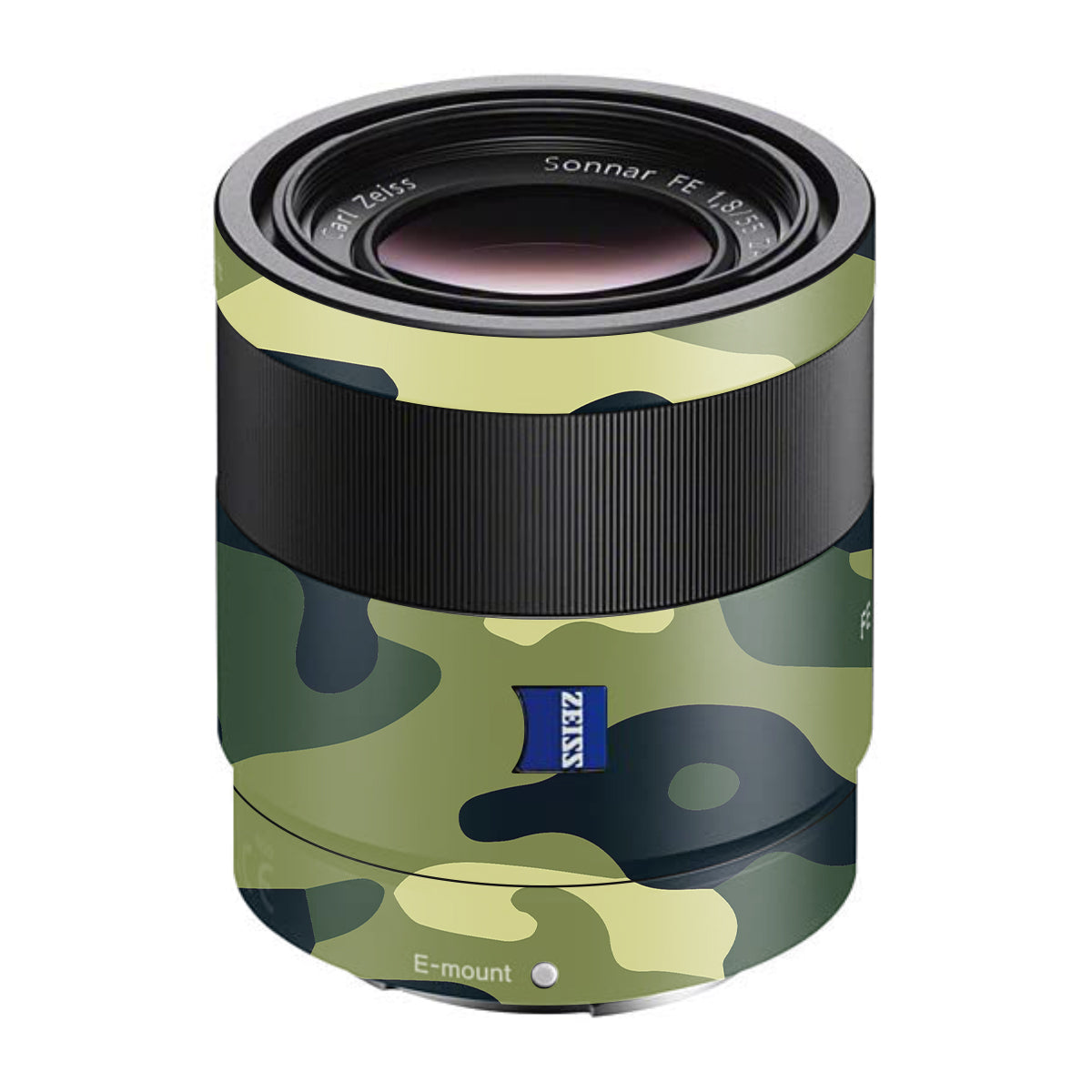 Forest Green Camo Sony FE 55mm F/1.8 ZA Camera Lens Skin