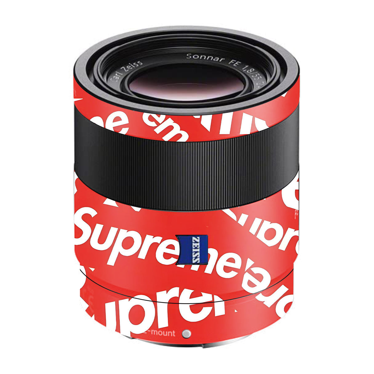 Supreme Red Sony FE 55mm F/1.8 ZA Camera Lens Skin