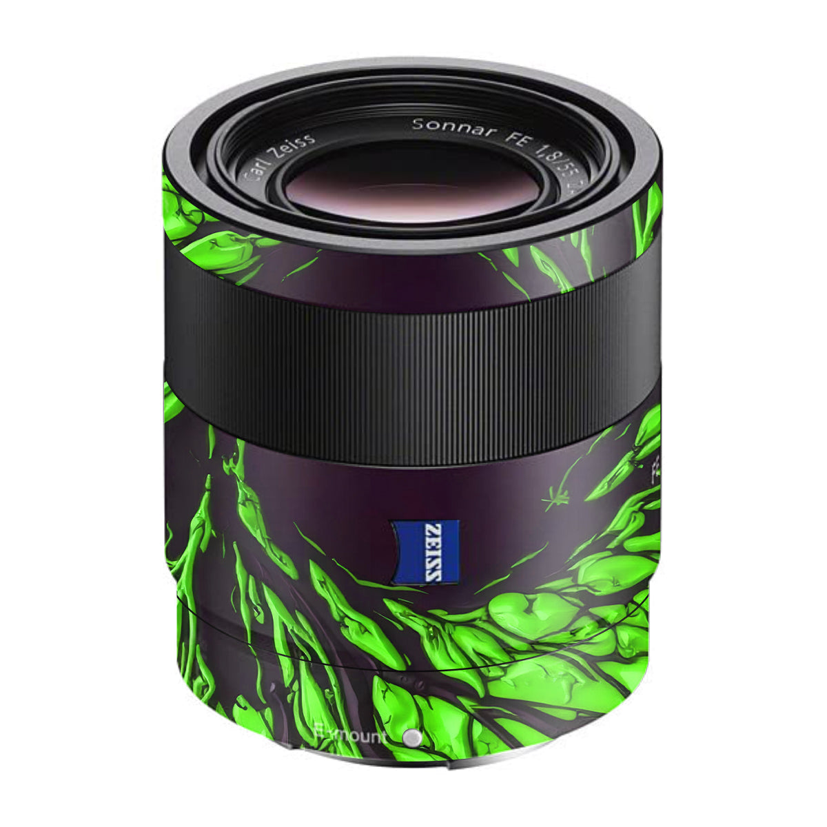 Venom Green Sony FE 55mm F/1.8 ZA Camera Lens Skin