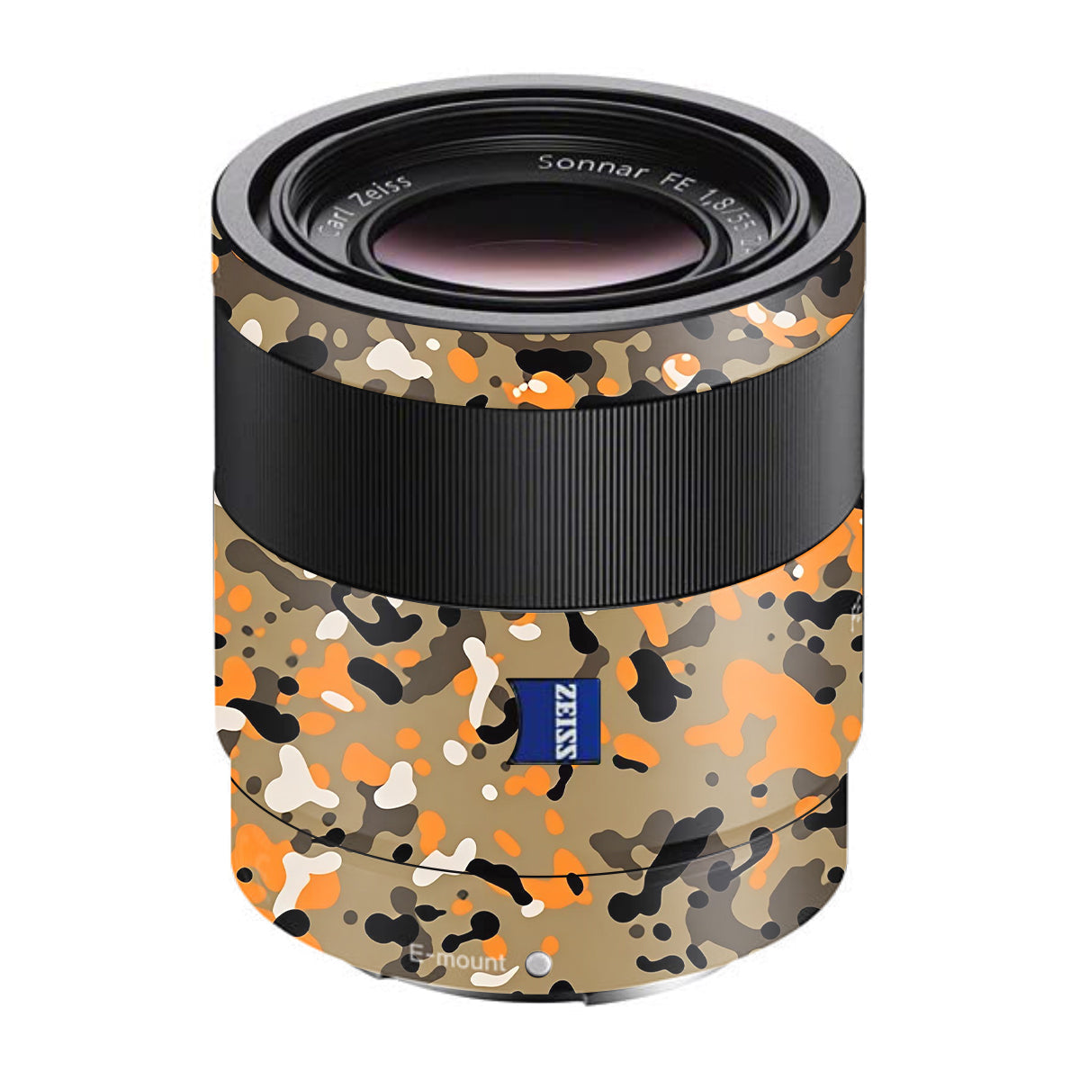 Orange Brown Spot Sony FE 55mm F/1.8 ZA Camera Lens Skin