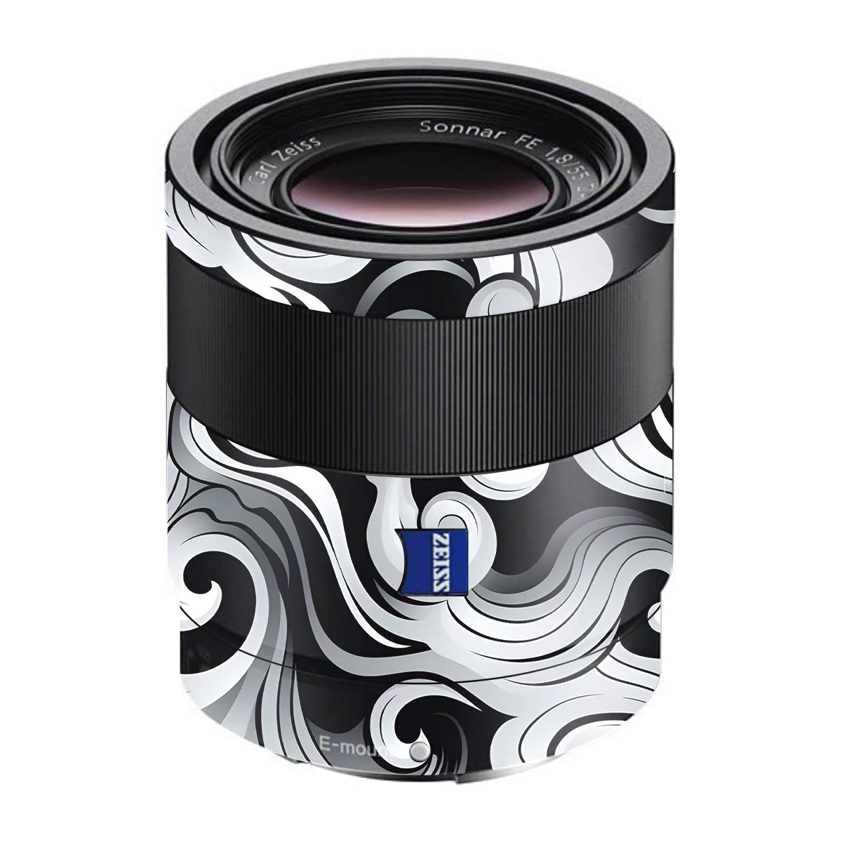 Smoke Swirl Sony FE 55mm F/1.8 ZA Camera Lens Skin