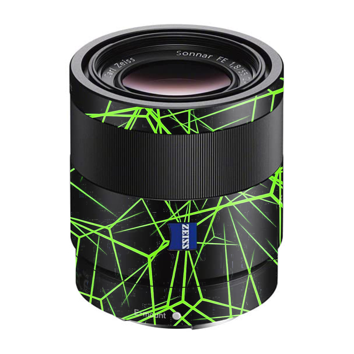 Neon Grid Sony FE 55mm F/1.8 ZA Camera Lens Skin