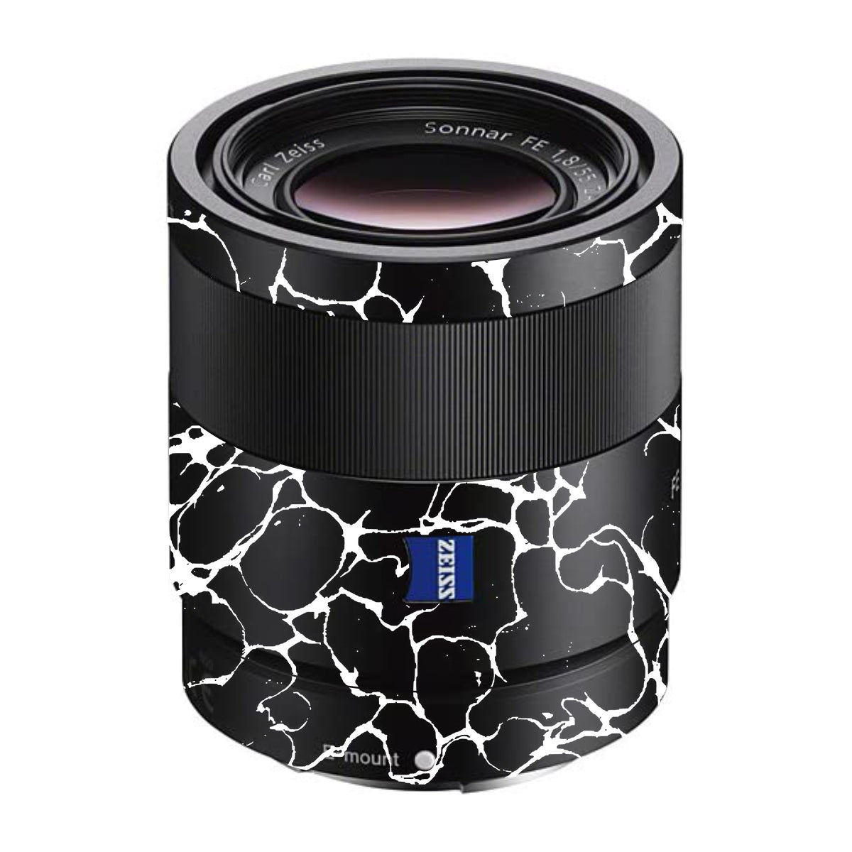 White Web Sony FE 55mm F/1.8 ZA Camera Lens Skin