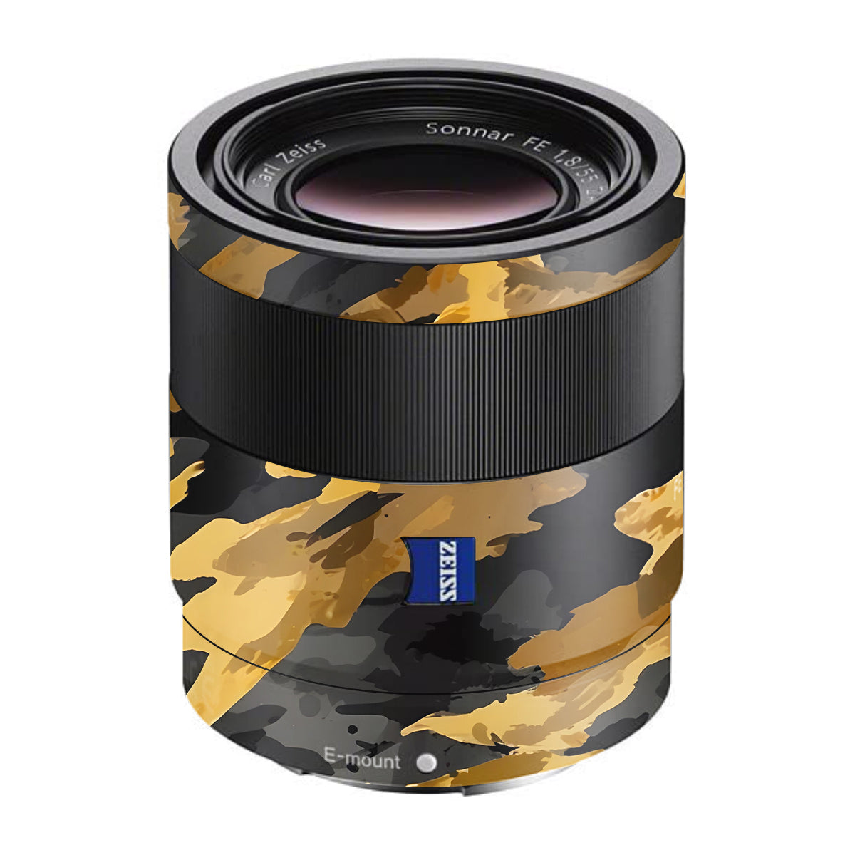 Camo Tiger Blend Sony FE 55mm F/1.8 ZA Camera Lens Skin