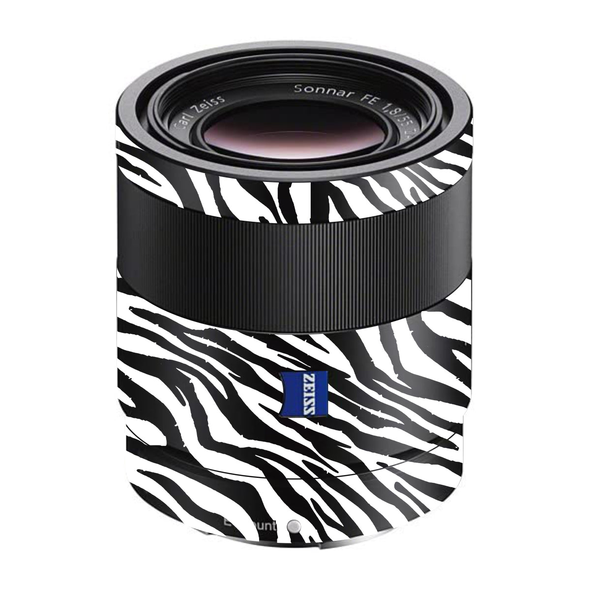 Classic Zebra Stripes Sony FE 55mm F/1.8 ZA Camera Lens Skin