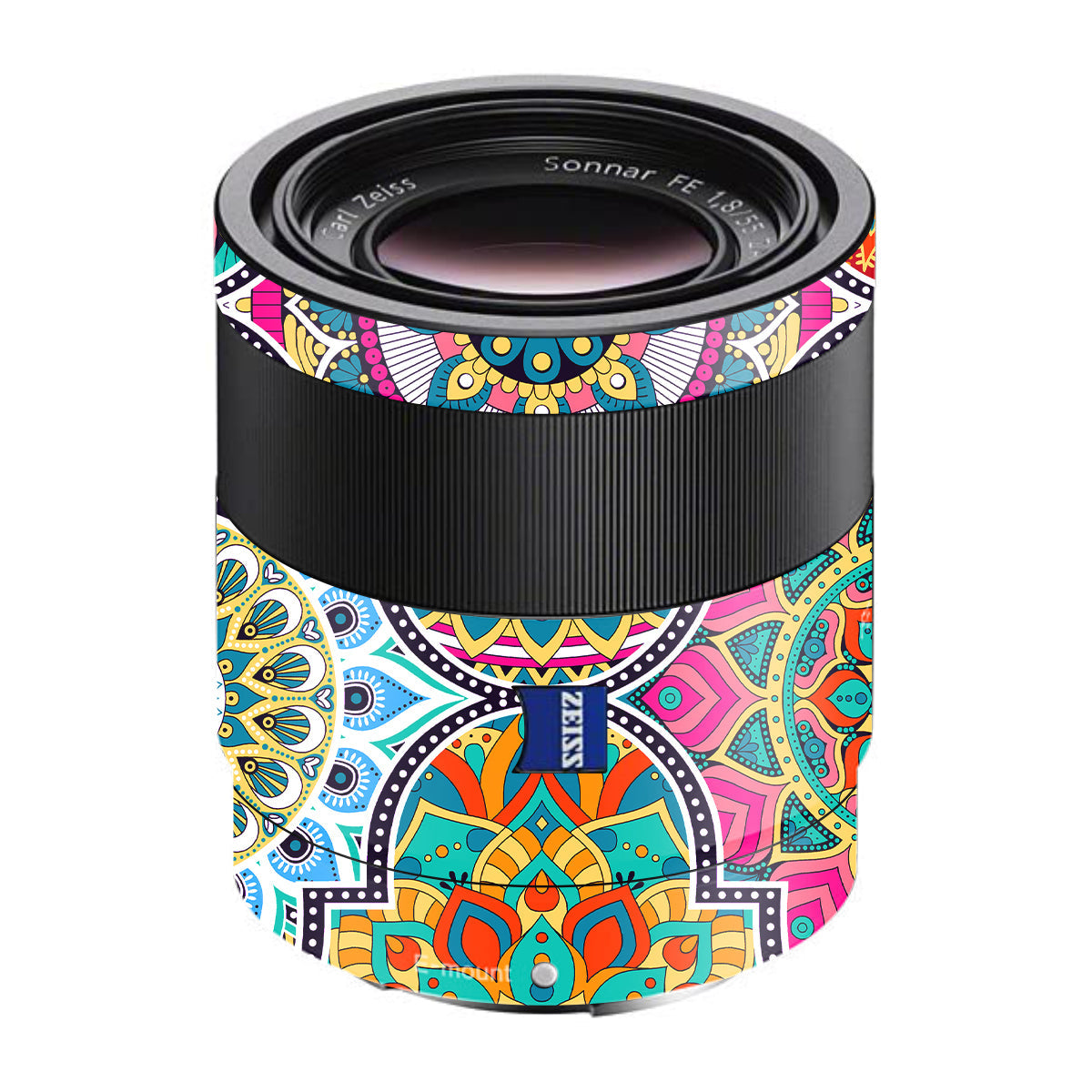 Boho Mandala Tile Pattern Sony FE 55mm F/1.8 ZA Camera Lens Skin
