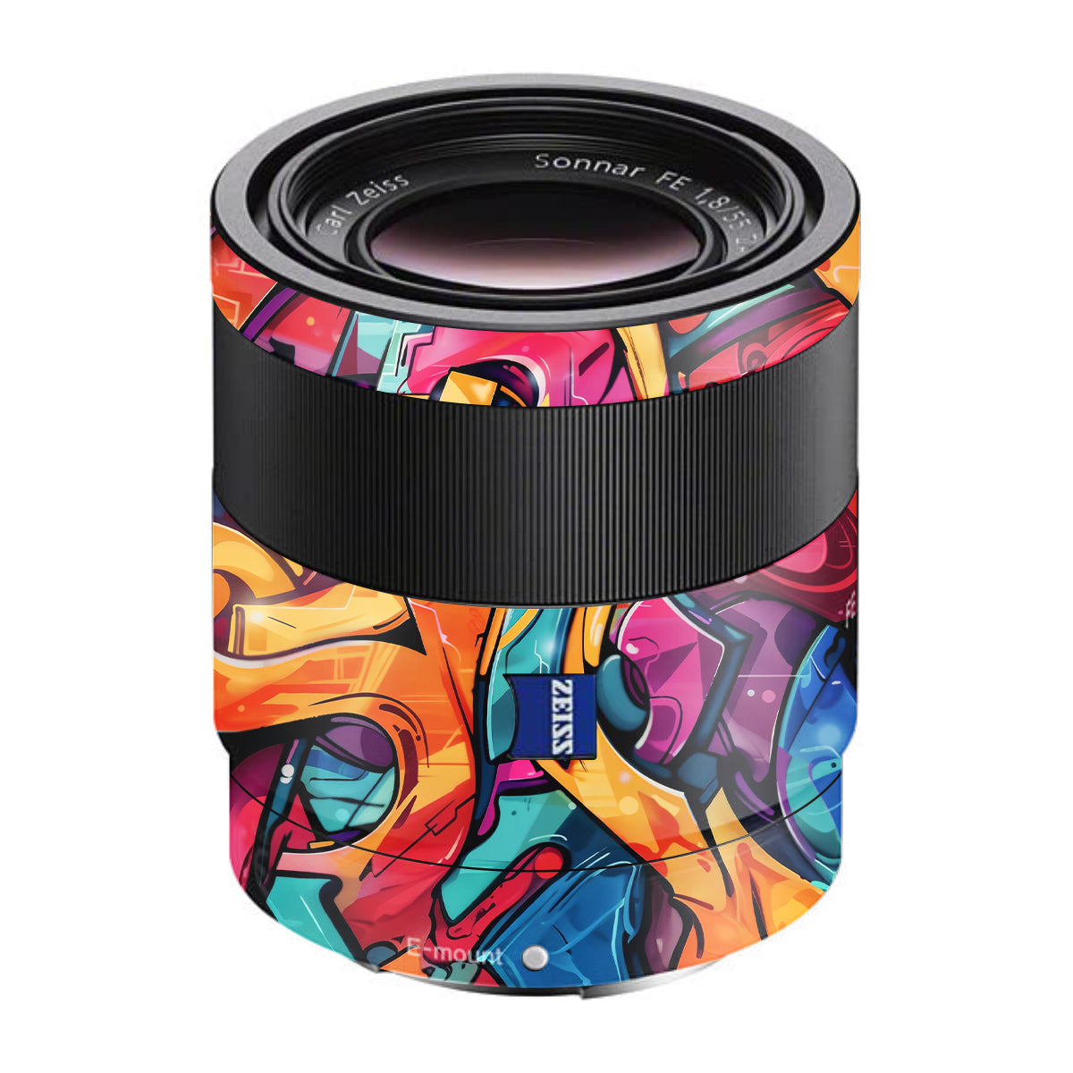 Urban Graffiti Explosion Sony FE 55mm F/1.8 ZA Camera Lens Skin