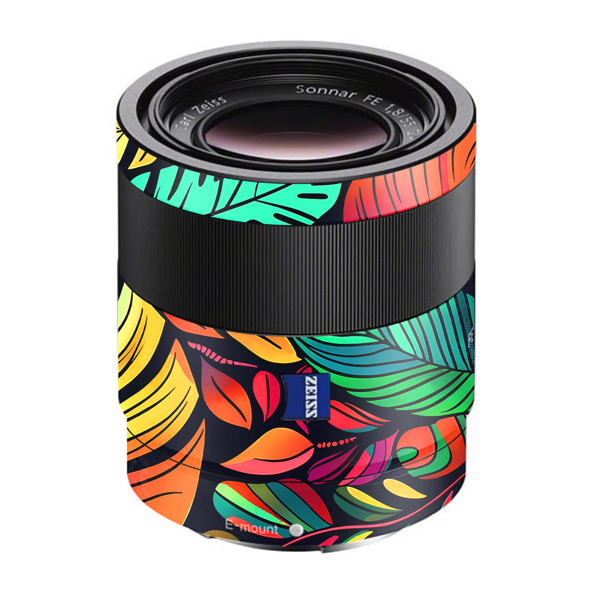 Tropical Jungle Leaves Sony FE 55mm F/1.8 ZA Camera Lens Skin