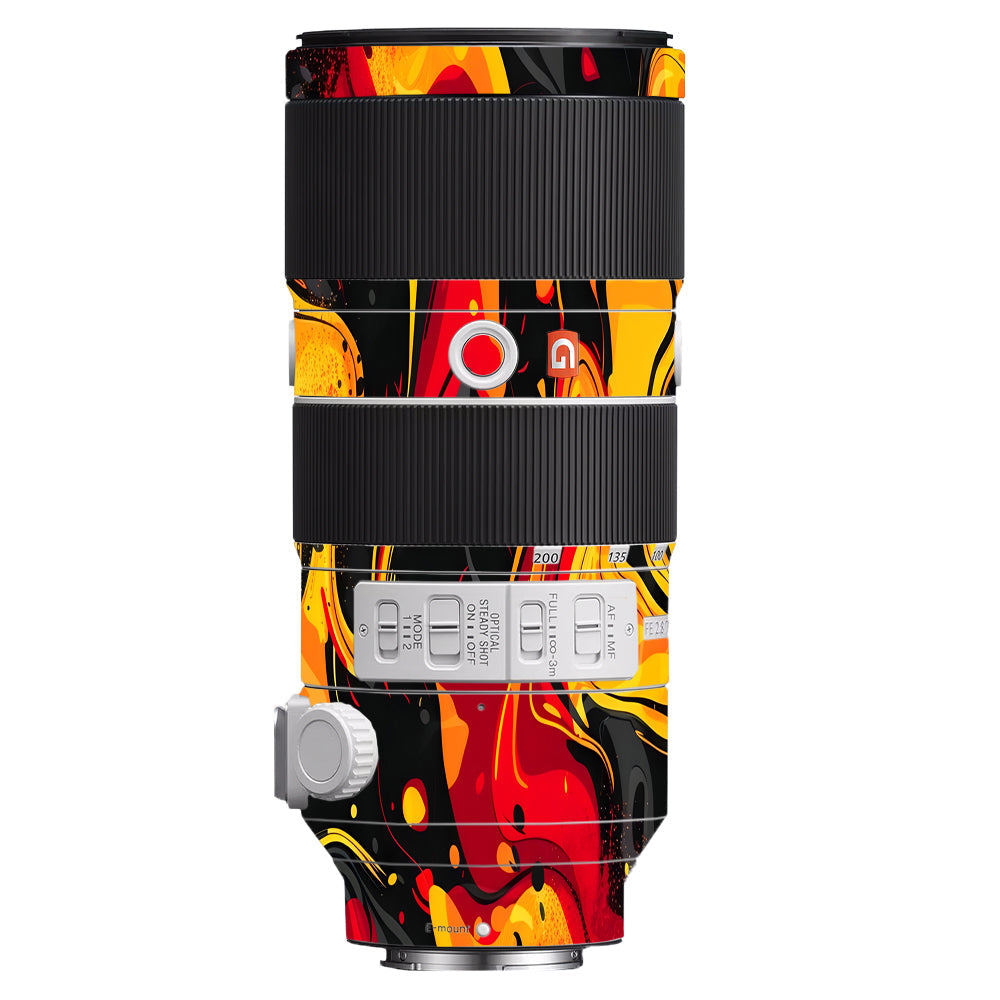 Lava Burst Sony FE 70–200mm f/2.8 GM OSS Camera Lens Skin