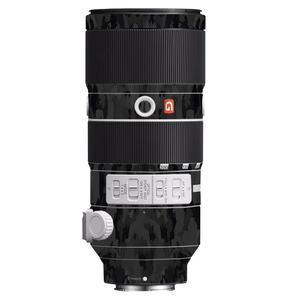 Black Camouflage Sony FE 70–200mm f/2.8 GM OSS Camera Lens Skin