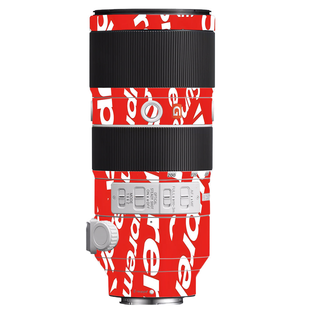 Supreme Red Sony FE 70–200mm f/2.8 GM OSS Camera Lens Skin