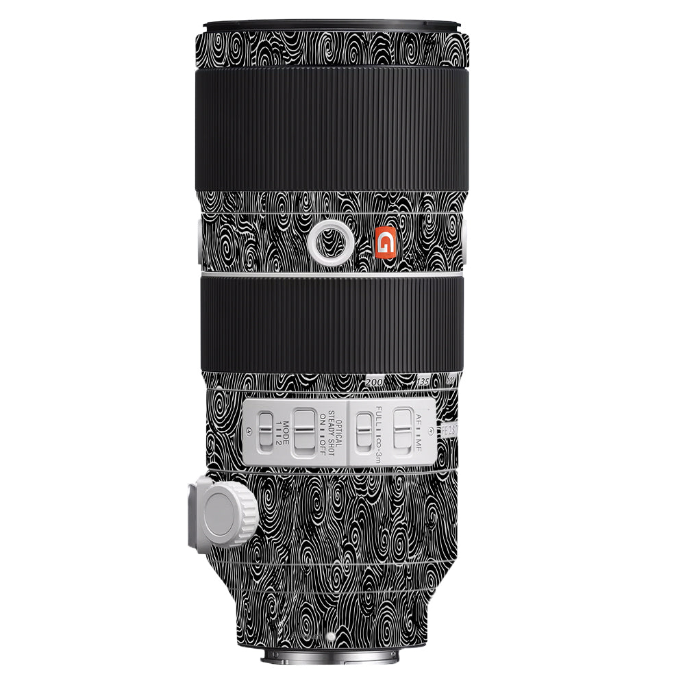 White Spirals Sony FE 70–200mm f/2.8 GM OSS Camera Lens Skin