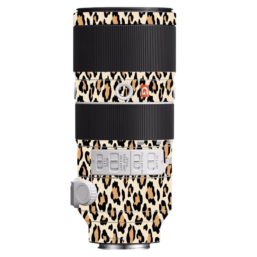 Sandy Leopard Spots Sony FE 70–200mm f/2.8 GM OSS Camera Lens Skin