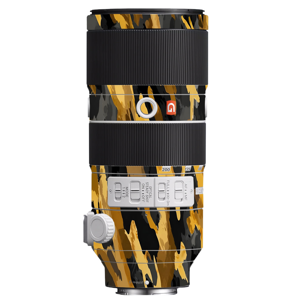 Camo Tiger Blend Sony FE 70–200mm f/2.8 GM OSS Camera Lens Skin