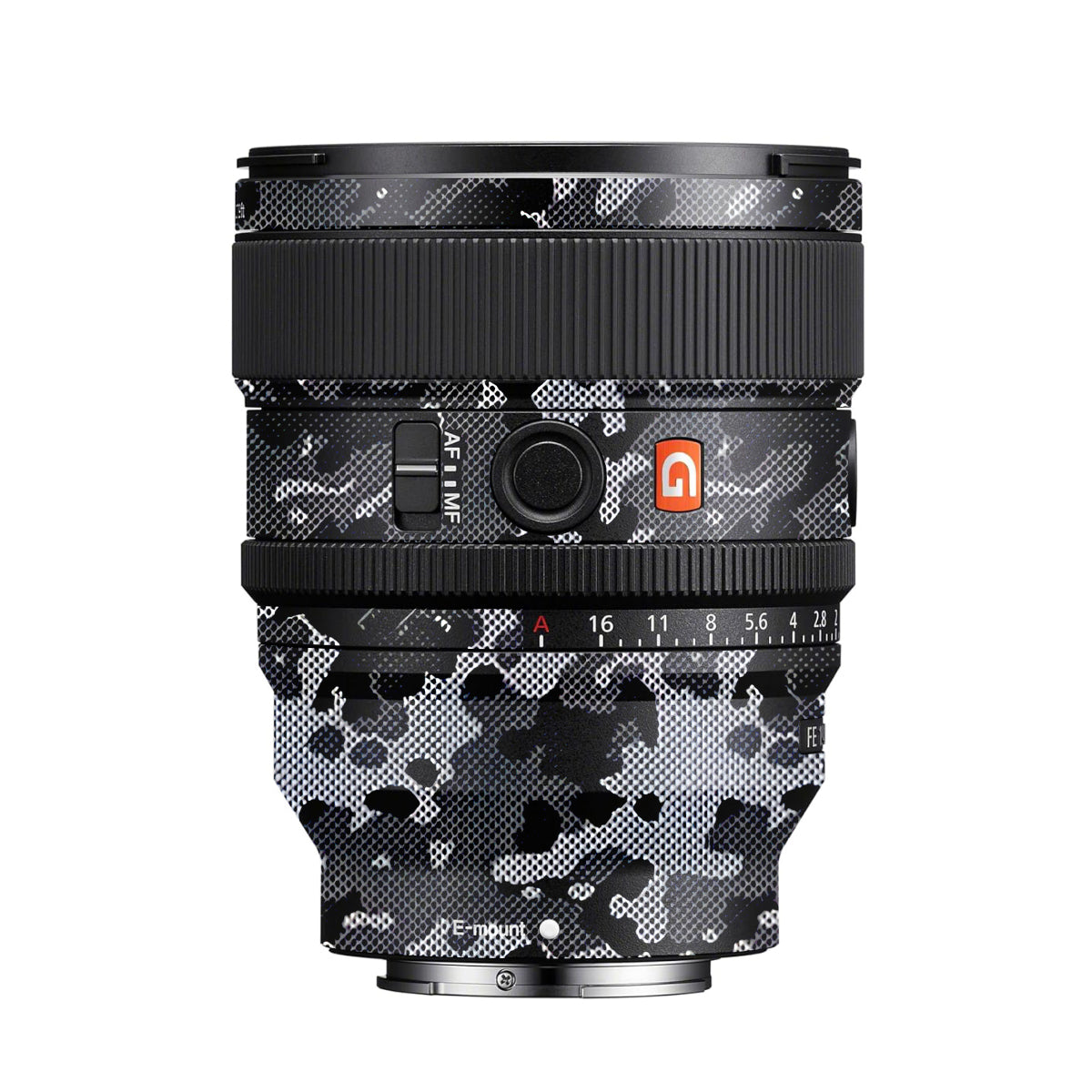 Stealth Grey Camo Sony FE 85mm F/1.4 GM II Camera Lens Skin