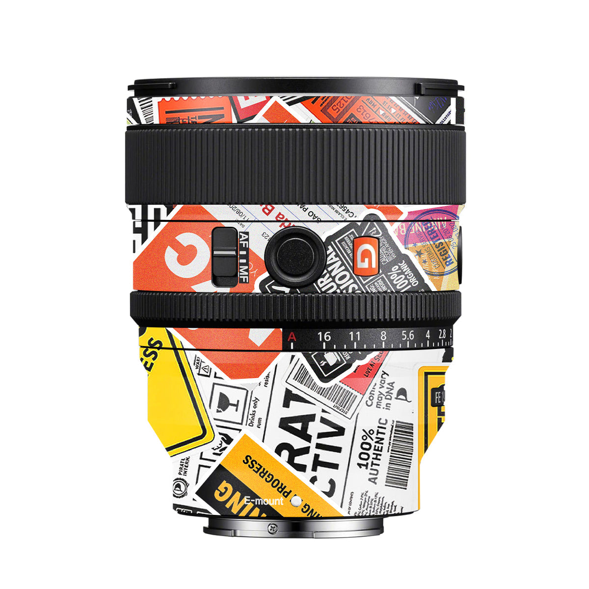 Tech Aesthetic Sticker Collage Sony FE 85mm F/1.4 GM II Camera Lens Skin