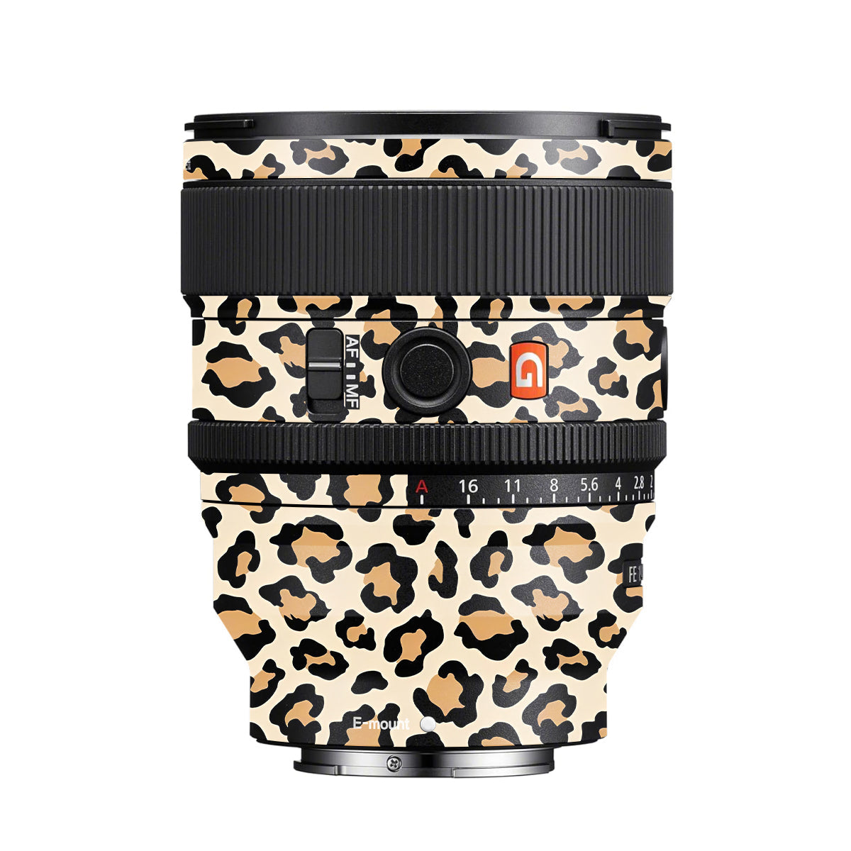 Sandy Leopard Spots Sony FE 85mm F/1.4 GM II Camera Lens Skin