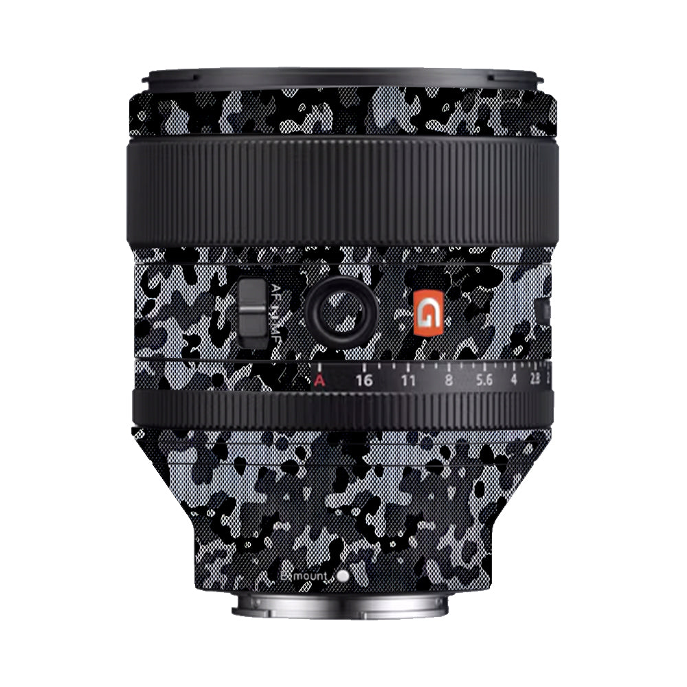 Stealth Grey Camo Sony FE 85mm f/1.4 GM Camera Lens Skin