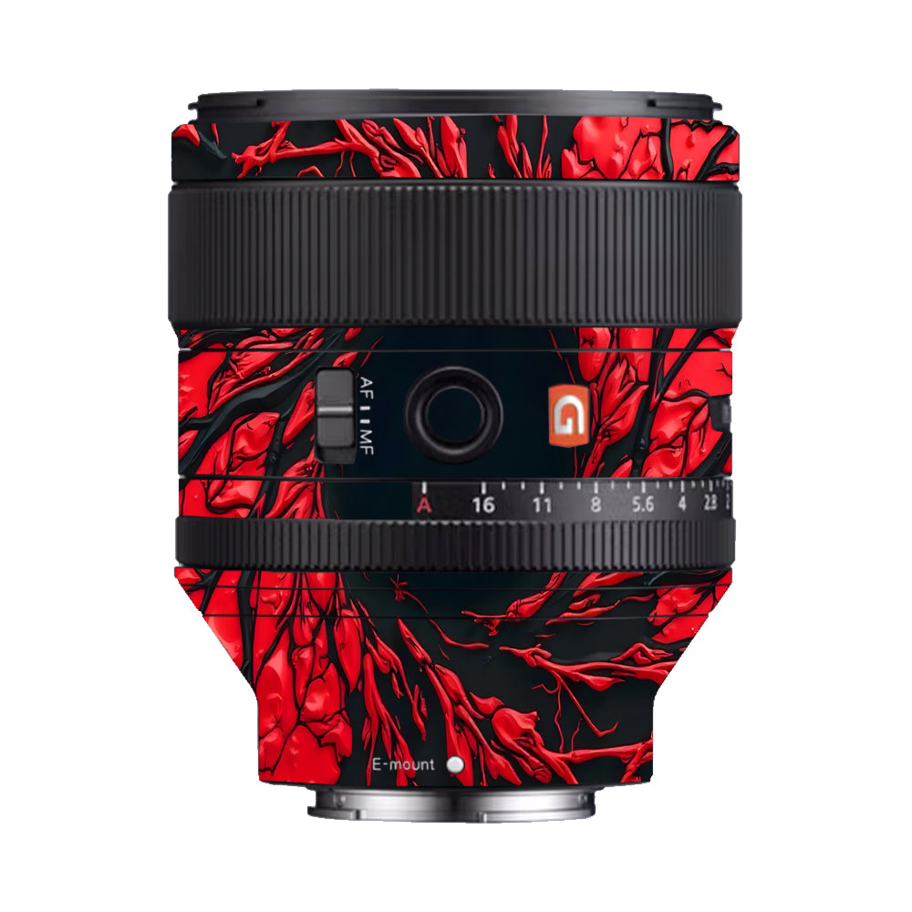 Venom Red Sony FE 85mm f/1.4 GM Camera Lens Skin