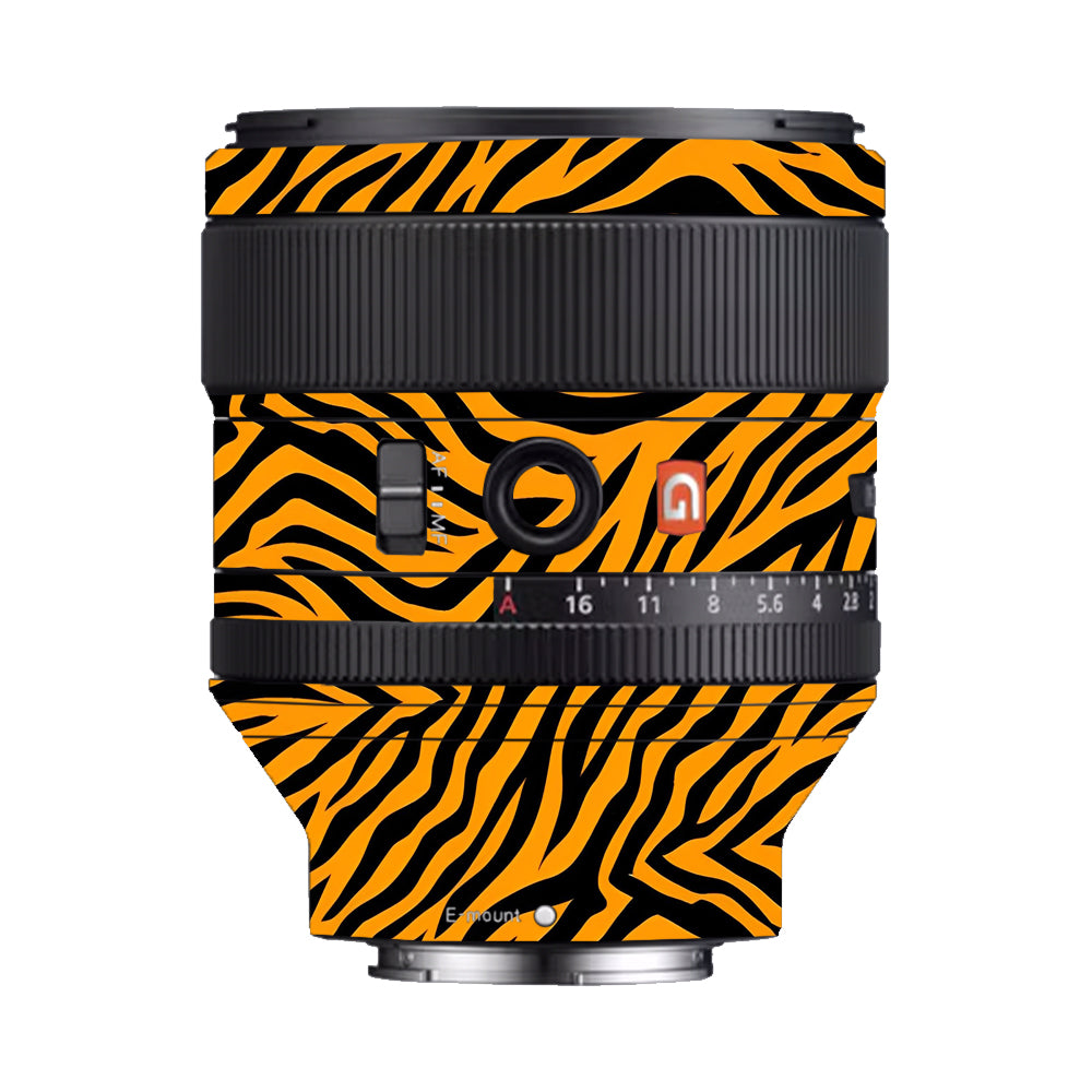 Zebra Gold Pattern Sony FE 85mm f/1.4 GM Camera Lens Skin