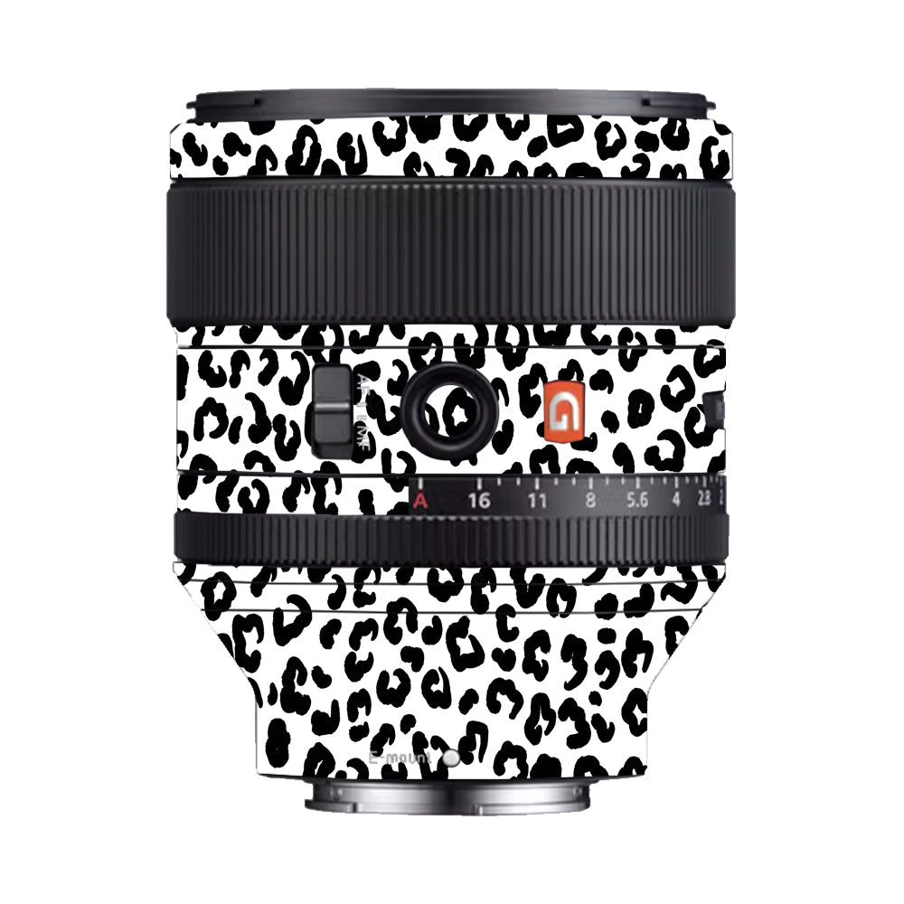 White Leopard Sony FE 85mm f/1.4 GM Camera Lens Skin