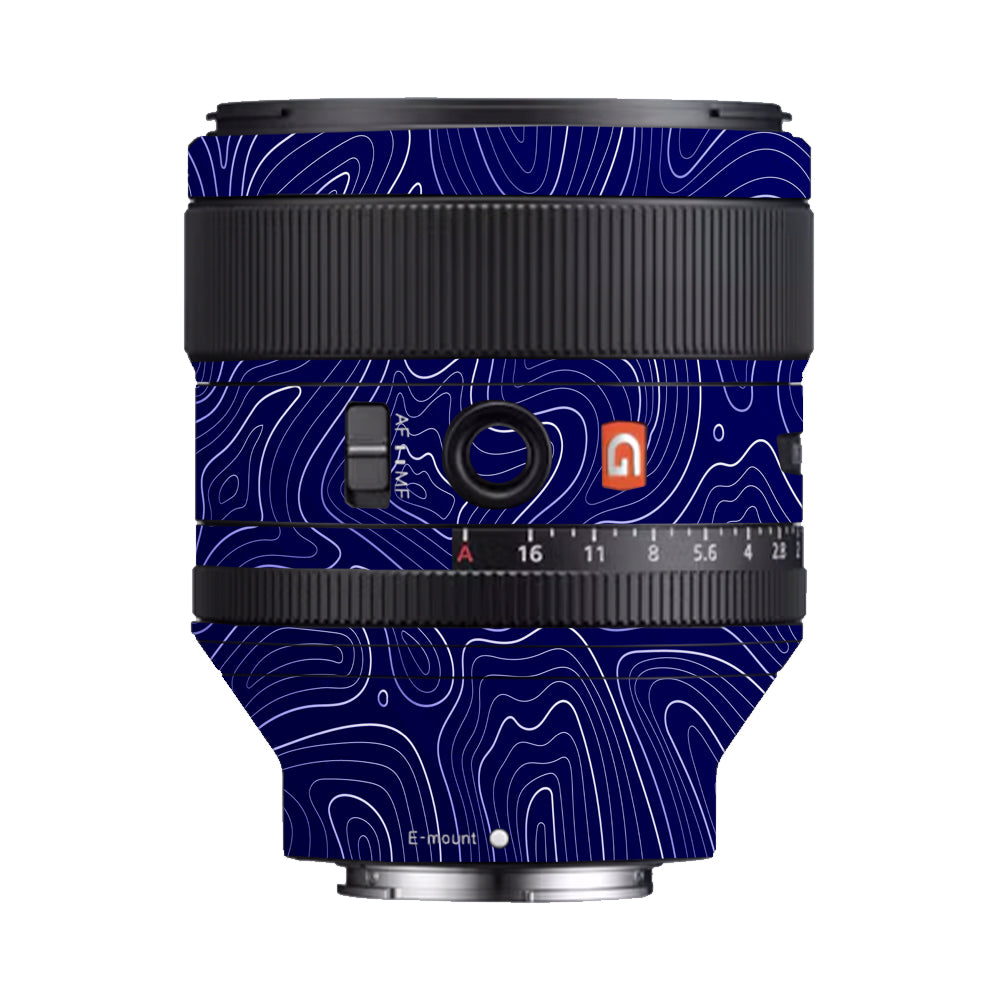 Deep Blue Contour Sony FE 85mm f/1.4 GM Camera Lens Skin