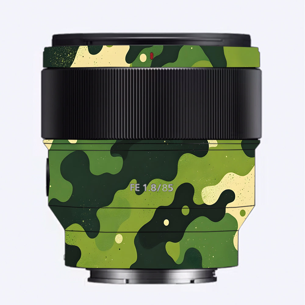 Camouflage Pattern Sony FE 85mm f/1.8 Camera Lens Skin
